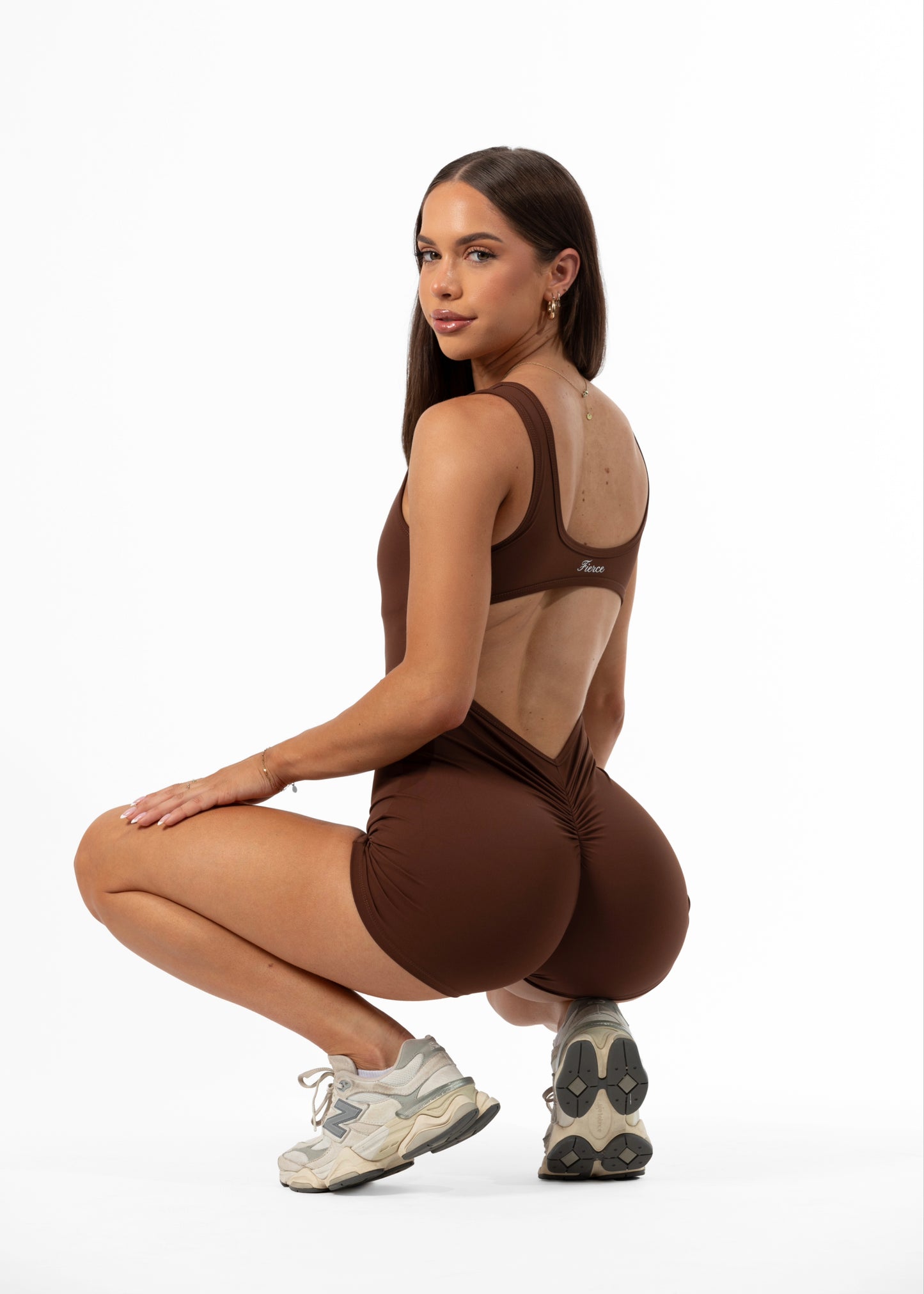 Olivia Playsuit Brown