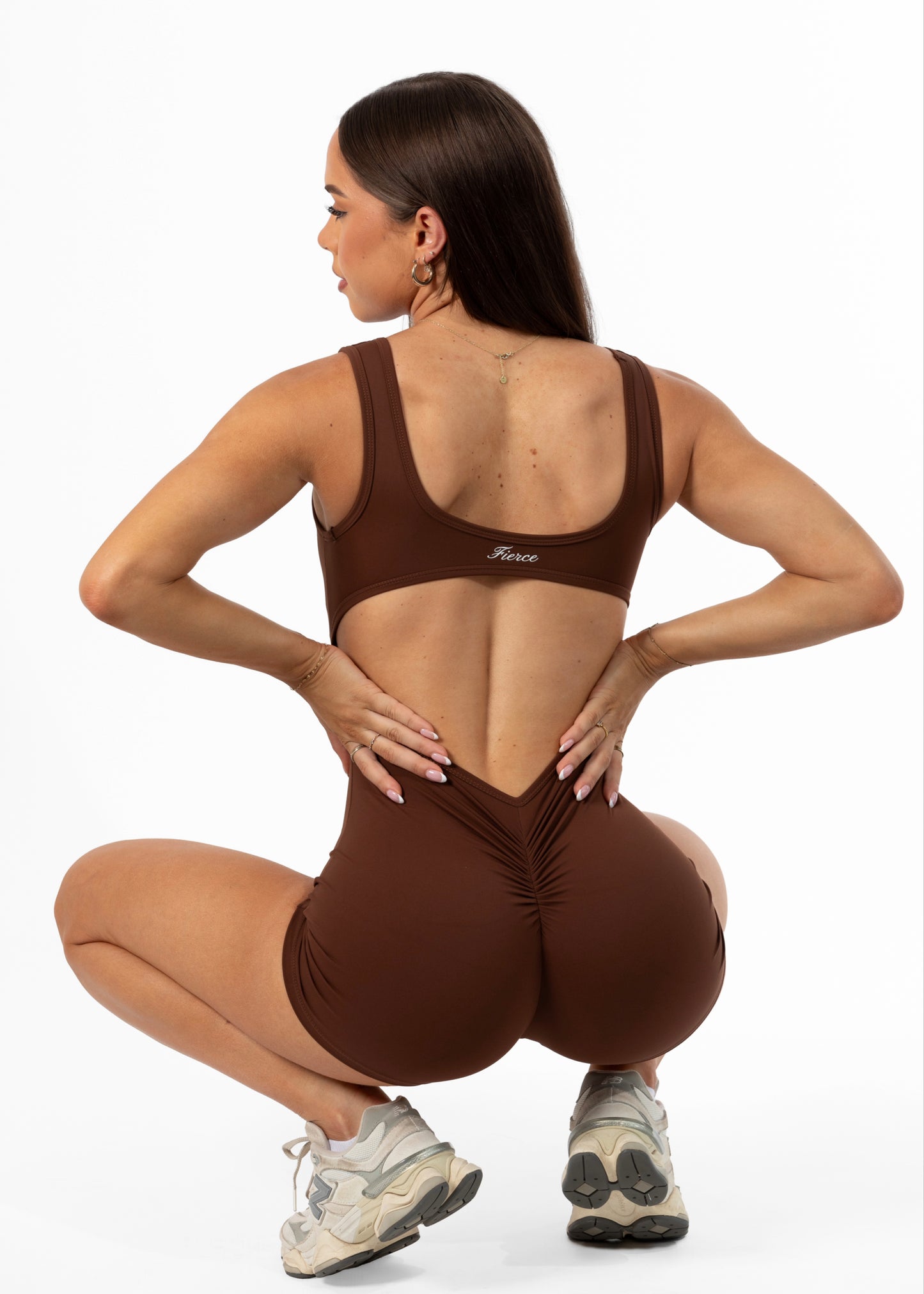 Olivia Playsuit Brown