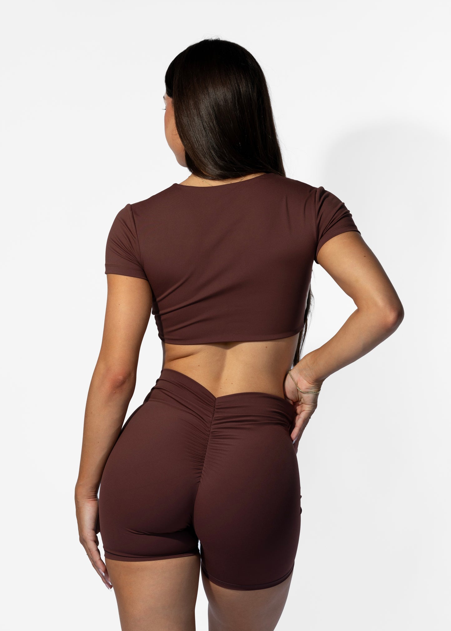 Twist Tee Crop Brown