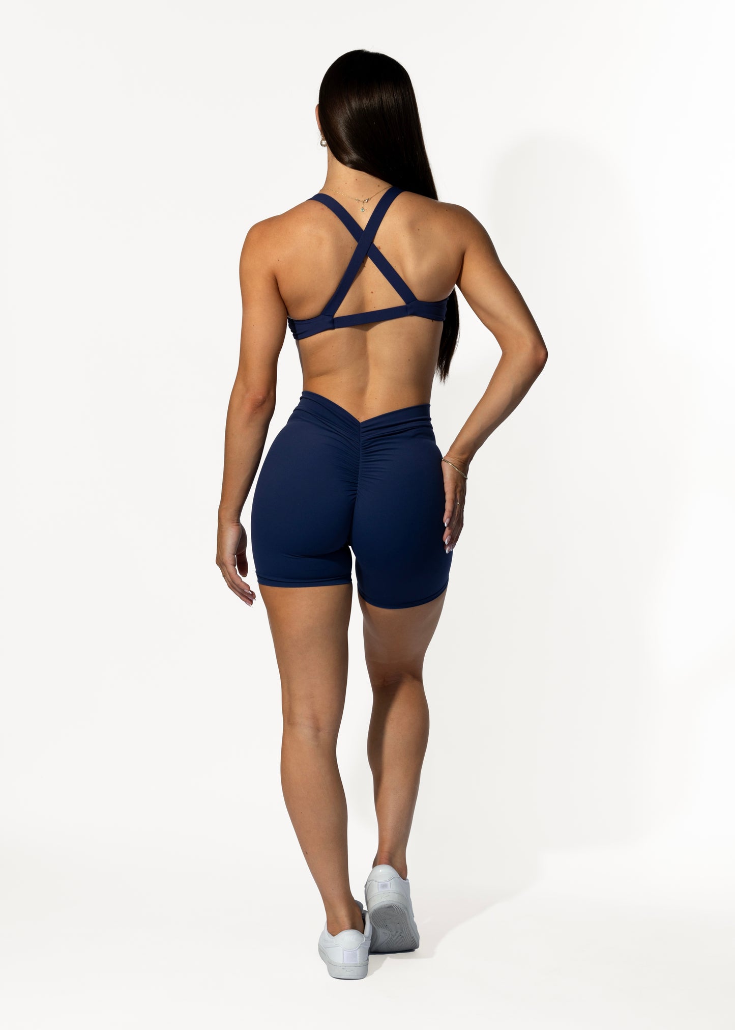 V Back Shorts Navy