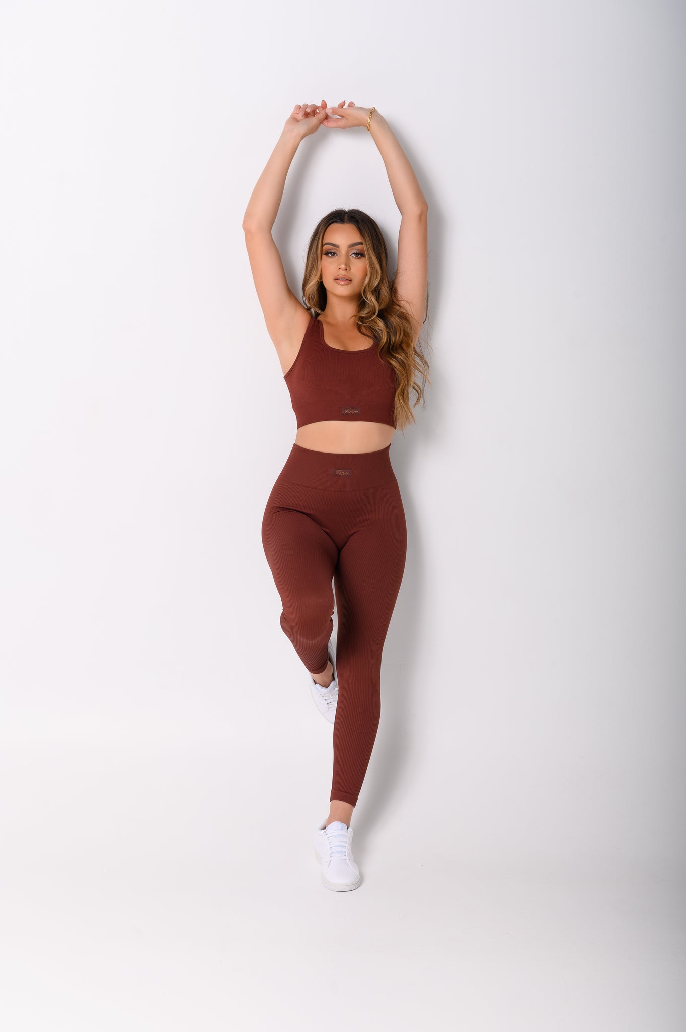 Burgundy Brown Tank Crop
