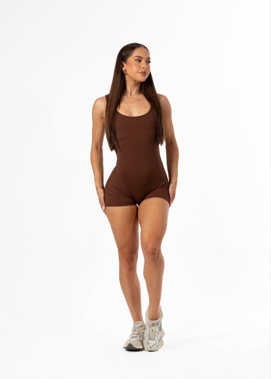 Olivia Playsuit Brown