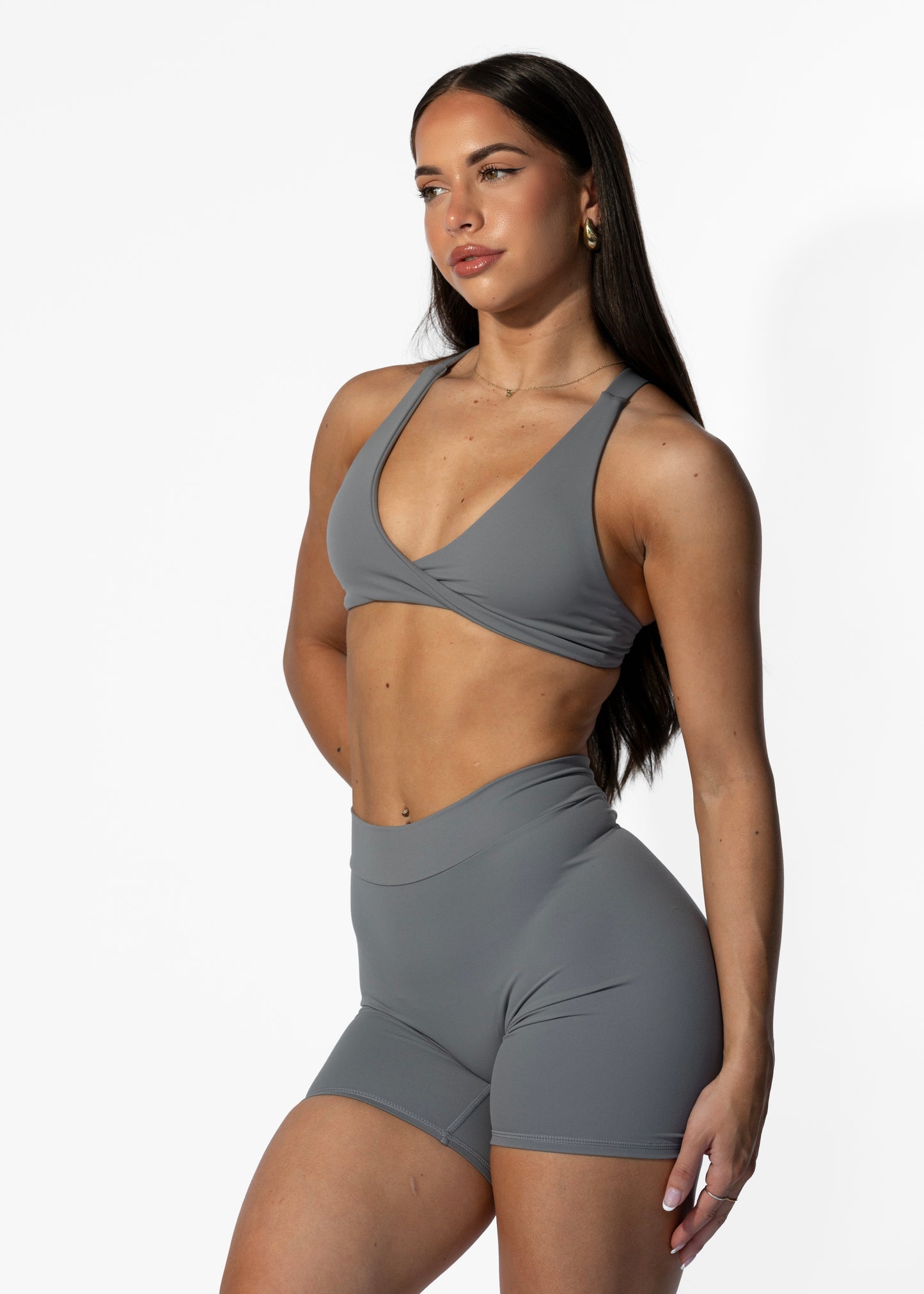 Kara Crop Grey