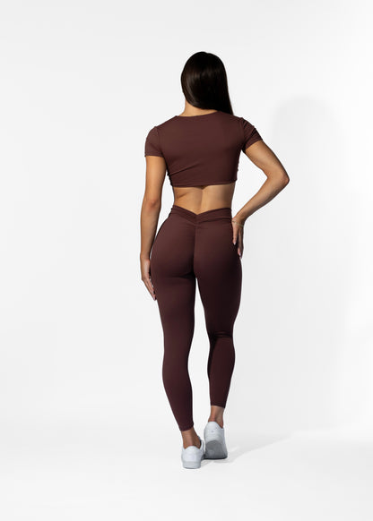 Legging V Back Brown