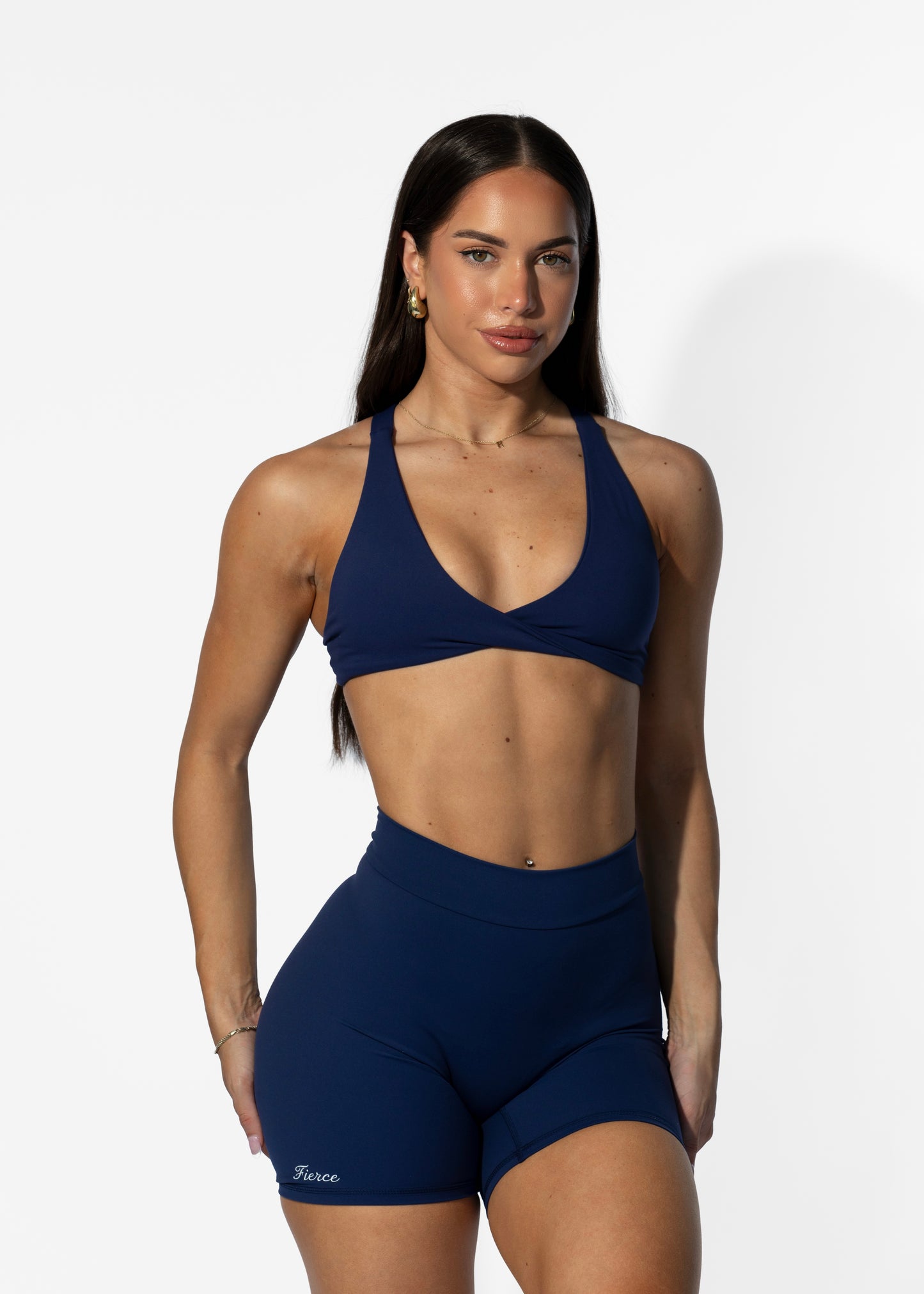 Kara Crop Navy