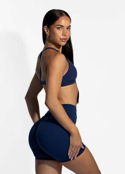 V Back Shorts Navy