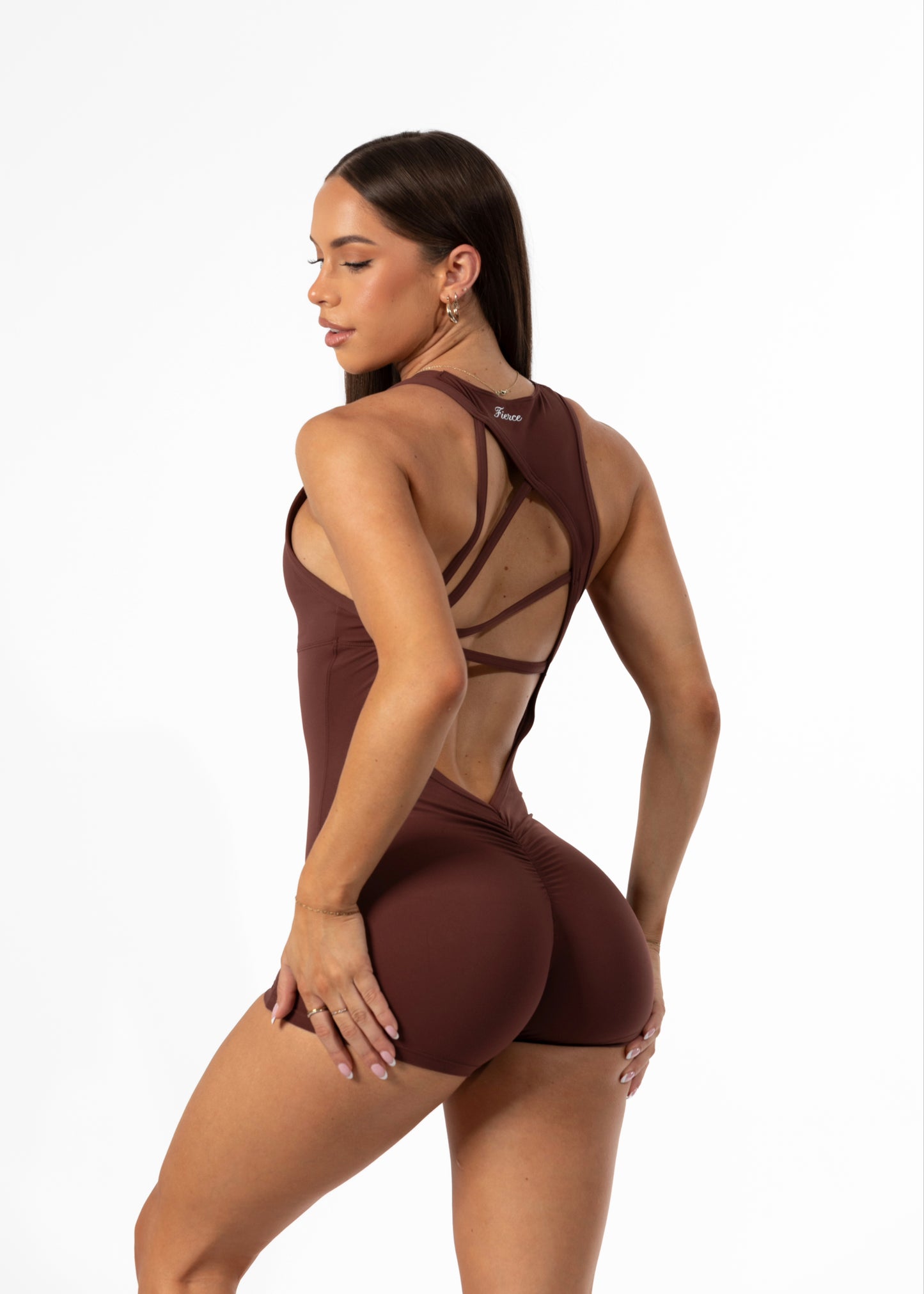 Scarlett Playsuit Brown