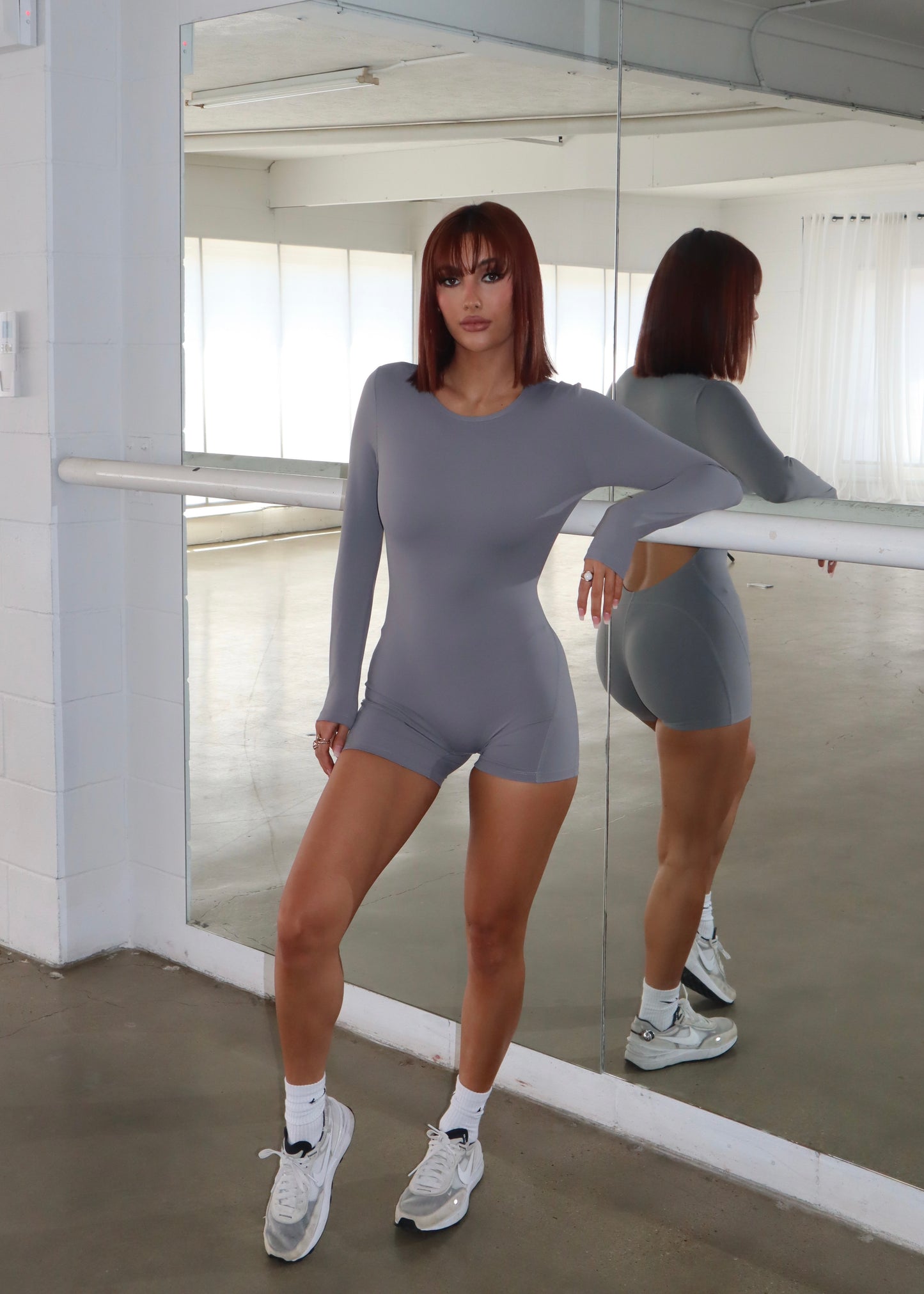 Elise Playsuit Grey