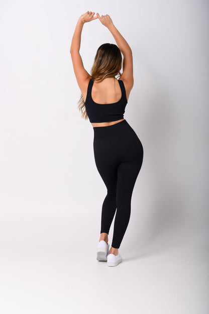 Abyss Black Tank Crop