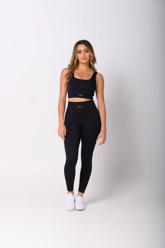 Abyss Black Leggings
