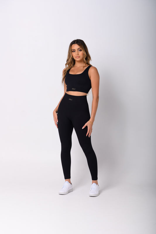 Abyss Black Tank Crop
